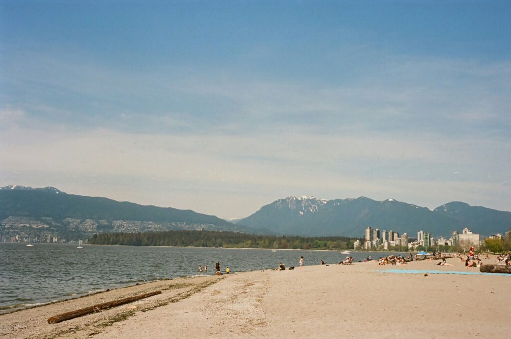 Kits beach in the summertime